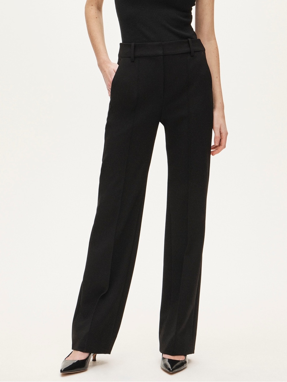 J. Crew Natalia Pant In Four-season Stretch Carreman Trousers Black NEW Size 0
